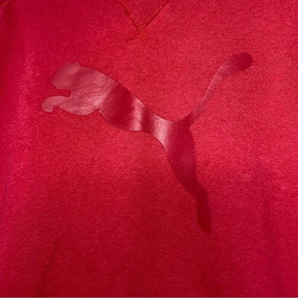 PUMA Pink Crew Neck Sweater Activewear Colourblock Women’s M Comfy Athleisure - Picture 4 of 8